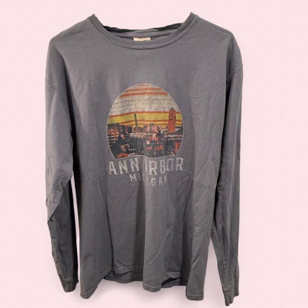 Ann Arbor Michigan long sleeve tee Size M #annarbor #michigan